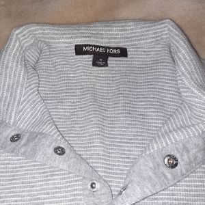 Michael kors unisex grey thermal sweater